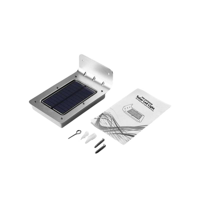 PRO OUTDOOR - Aplique solar con sensor de movimiento contra agua