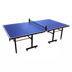 ATLETIS - Mesa de Ping Pong Plegable Profesional Azul