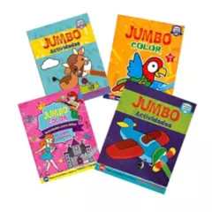 SICOBEN - Pack de 4 de Libros de Actividades Jumbo en  Español e Ingles