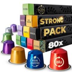 REAL COFFEE - Pack 80 Capsulas Compatibles Real Coffee