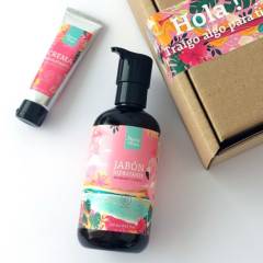 MARIA TRAVI - Pack jabón y  crema de manos tropical pink