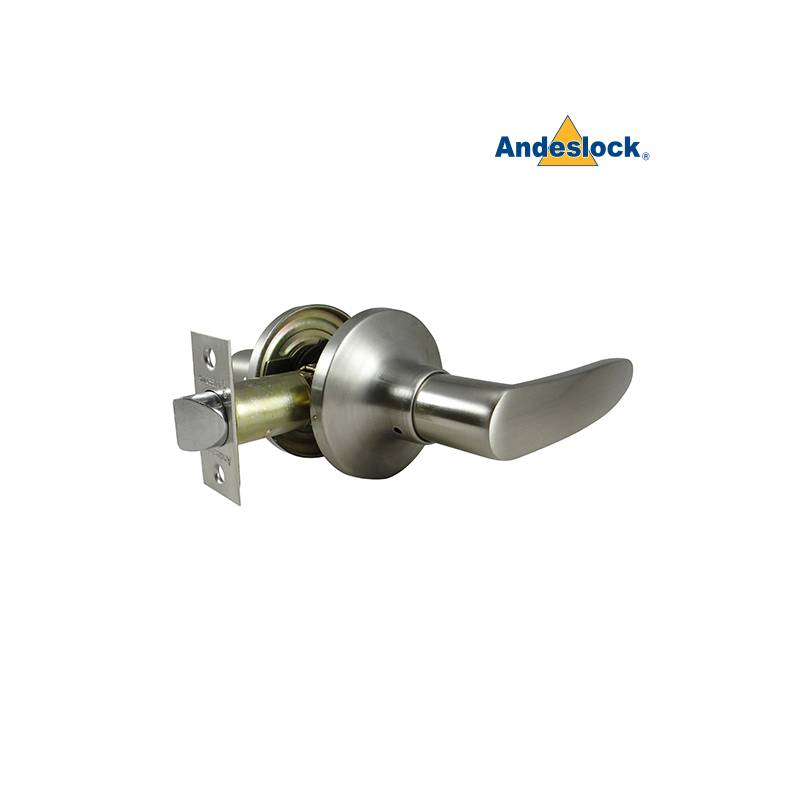 ANDESLOCK - Cerradura Tubular Simple Paso Con Manillas Ad46-ns Andeslock