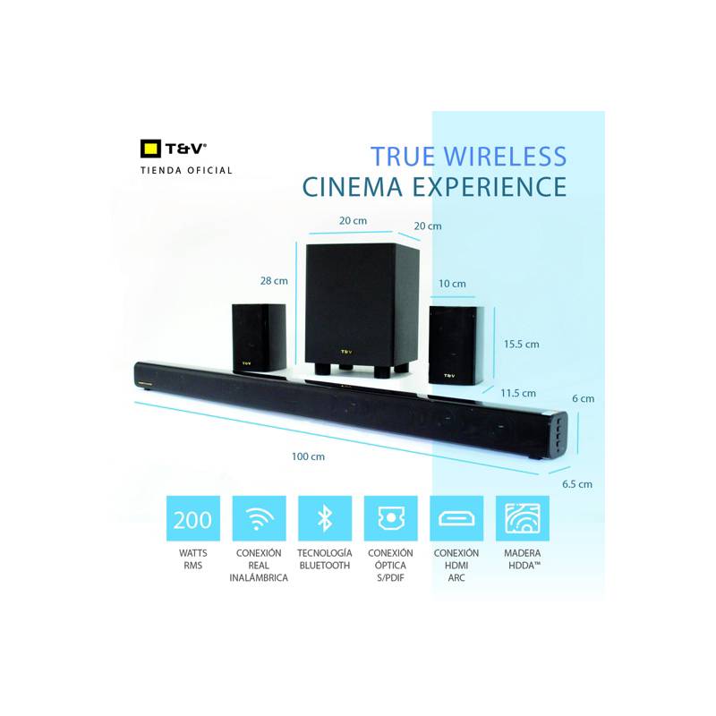 THONET AND VANDER Home Theater Rein 5.1 Inalámbrico Bluetooth Hdmi Thonet  And Vander