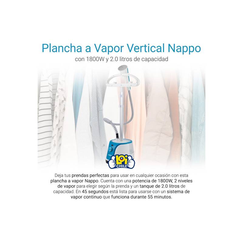 Plancha vertical a vapor Nappo NEP-086