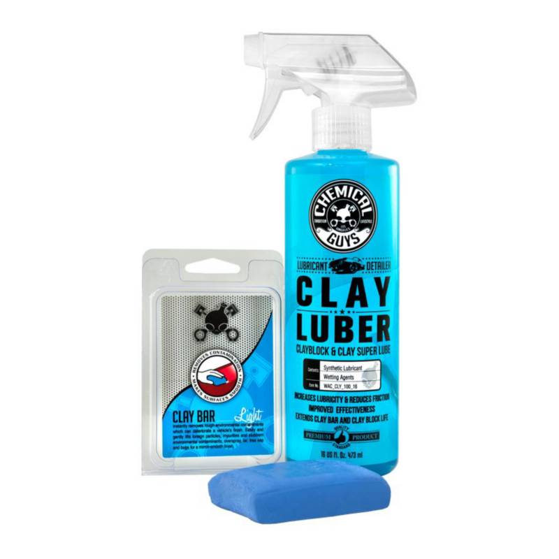 CHEMICAL GUYS - Kit descontaminante Chemical Guys Clay Bar azul-Clay Luber