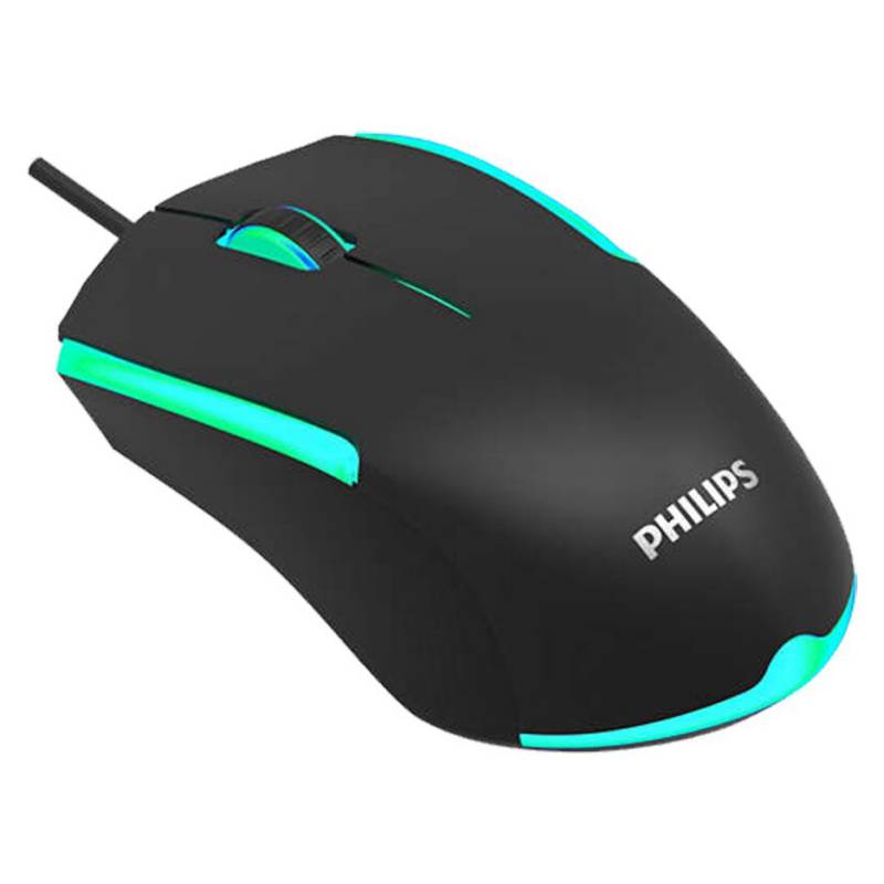 PHILIPS - Mouse Gamer Philips G314 1200Dpi 3 Botones Rgb