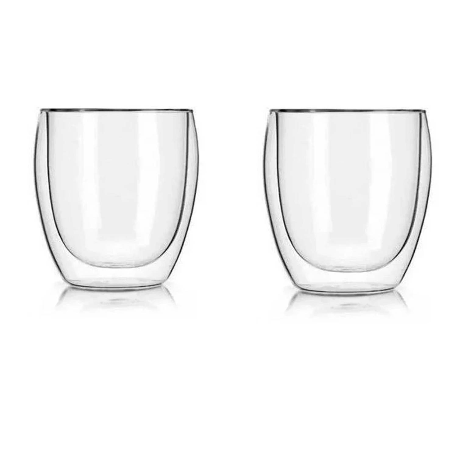 Set x 2 vasos doble pared vidrio Verona 300ml