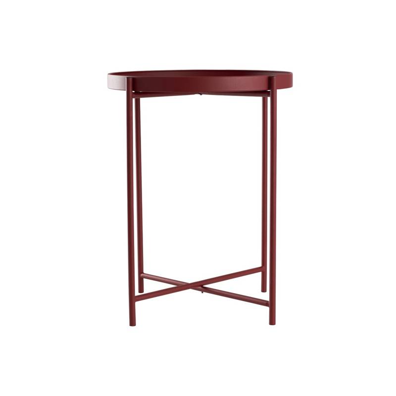 URBAN PRODUCTS - MESA LATERAL AXILIAR METAL ROJO OCRE 38X50CM URBAN PRODUCTS