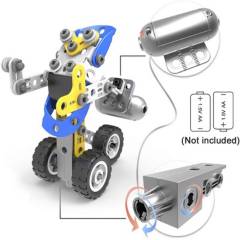 HANYE - Set de Vehículos Armables con Motor 5 en 1 - 113 piezas