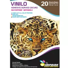 IMPRINK - Vinilo Adhesivo Dorado Oscuro A420Hojas