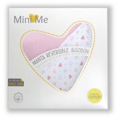 MINI ME - Manta para bebé Mini Me Algodón premium rosado