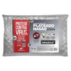 FIBRASCA - Almohada Visco-Antivirus Firme Seda Anti-Edad Anti-Frizz  Funda Flor de Algodón
