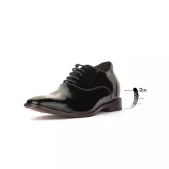 MAX DENEGRI - Zapato de Altura para Hombre Elegant Charol Max Denegri 7cms