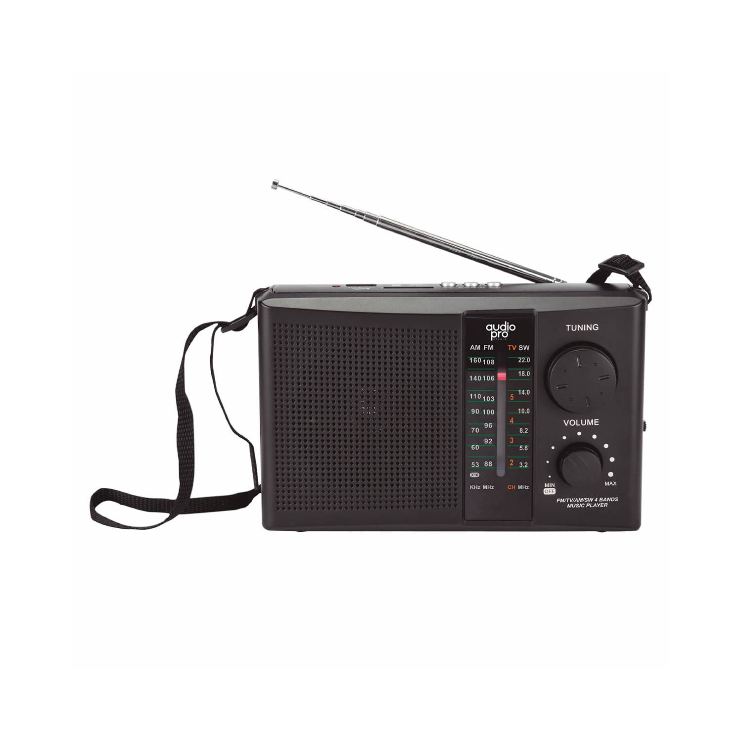 Mini Radio Portátil de Bolsillo, Reproductor FM Retro Recargable con  Pantalla
