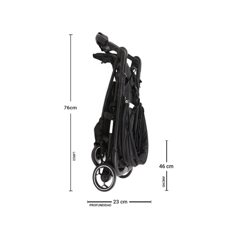 BABYMINE Coche de Paseo Reversible High Negro Babymine