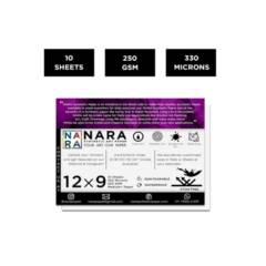 NARA - Papel paraTintas al Alcohol  BLANCO/ NARA  23X30 cm 10 hojas