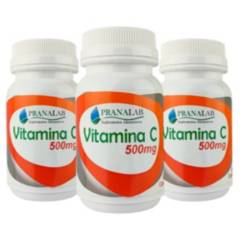 PRANALAB - Vitamina C 500Mg Pack 3 Frascos 180 Cápsulas