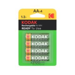 KODAK - Pack 4 Pilas Recargables AA kodak 2100mha Dismac