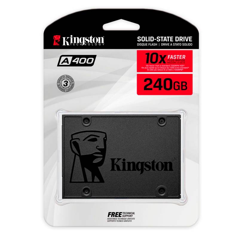 KINGSTON - Disco Sólido Ssd Interno Kingston 240gb - Lifemax
