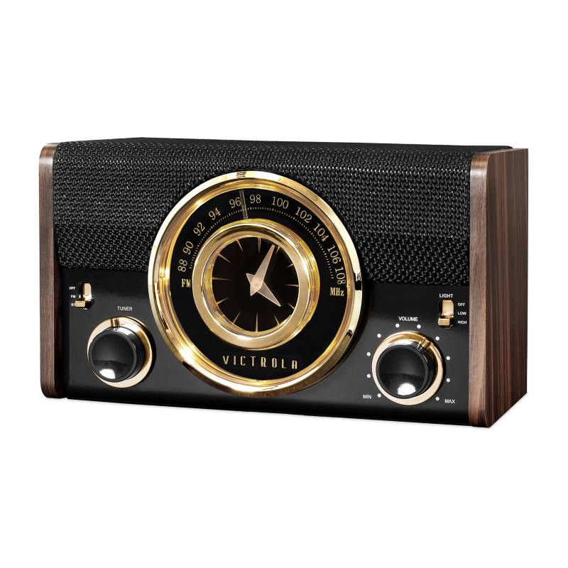 VICTROLA - Radio Reloj Vintage Victrola con Bluetooth