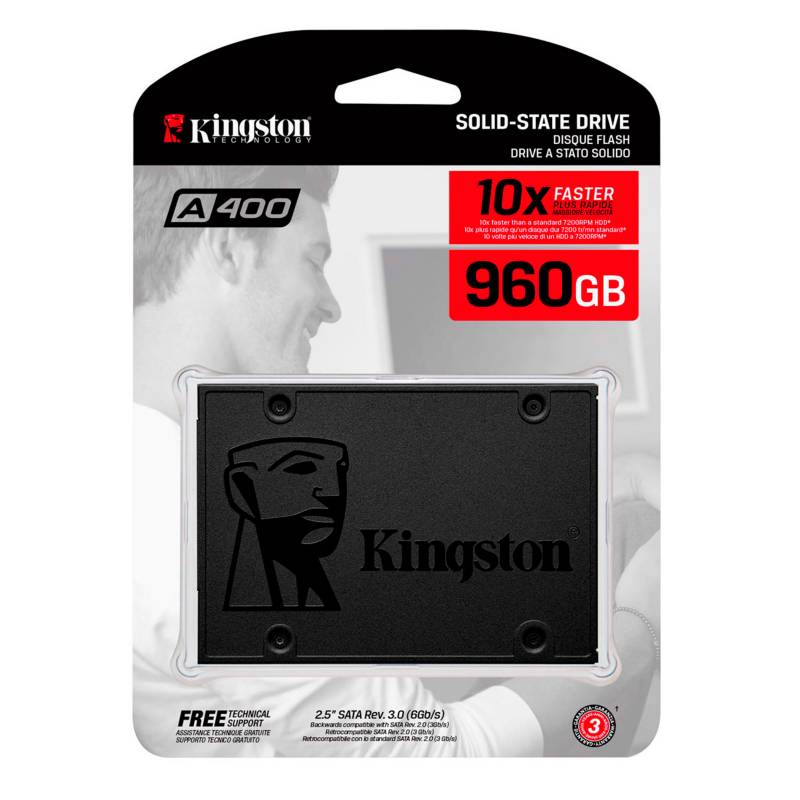KINGSTON - Disco Sólido Ssd Interno Kingston 960gb - Lifemax