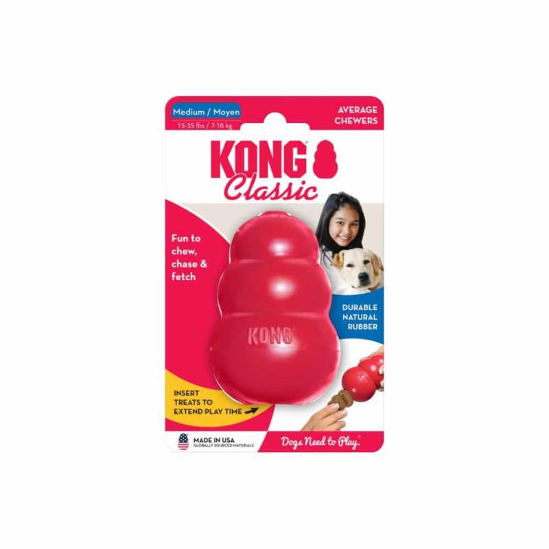 KONG - Kong Classic Juguete Perro, Medium (7 a 16 Kgs)