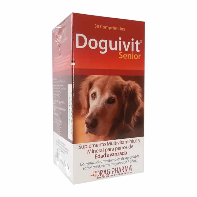 DRAG PHARMA - Doguivit Senior Suplemento Multivitaminico Perro , 30 Comp