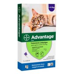 BAYER - Advantage Antiparasitario Gato 4 a 8 Kg