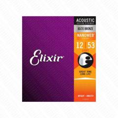 ELIXIR - Encordado Guitarra Elixir 11052 80/20 Bronce - Calibre 0.12