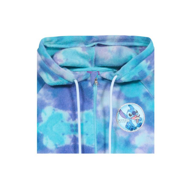 PIJAMA NIÑA POLAR ENTERO DISNEY STITCH AZUL