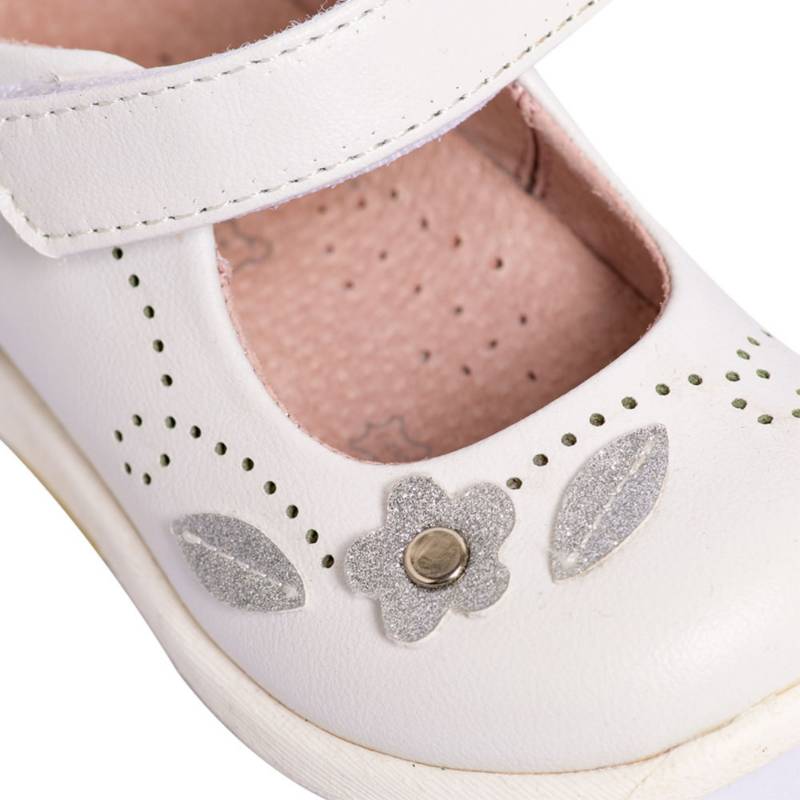 PILLIN Zapato Reina Pillin con Flores Y Hojitas Para Bebe Ni a