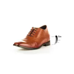 MAX DENEGRI - Zapato de Altura para Hombre Director Café claro Max Denegri 7cms