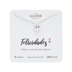 GLOSS CRYSTAL - Collar Felicidades Plata Swarovski
