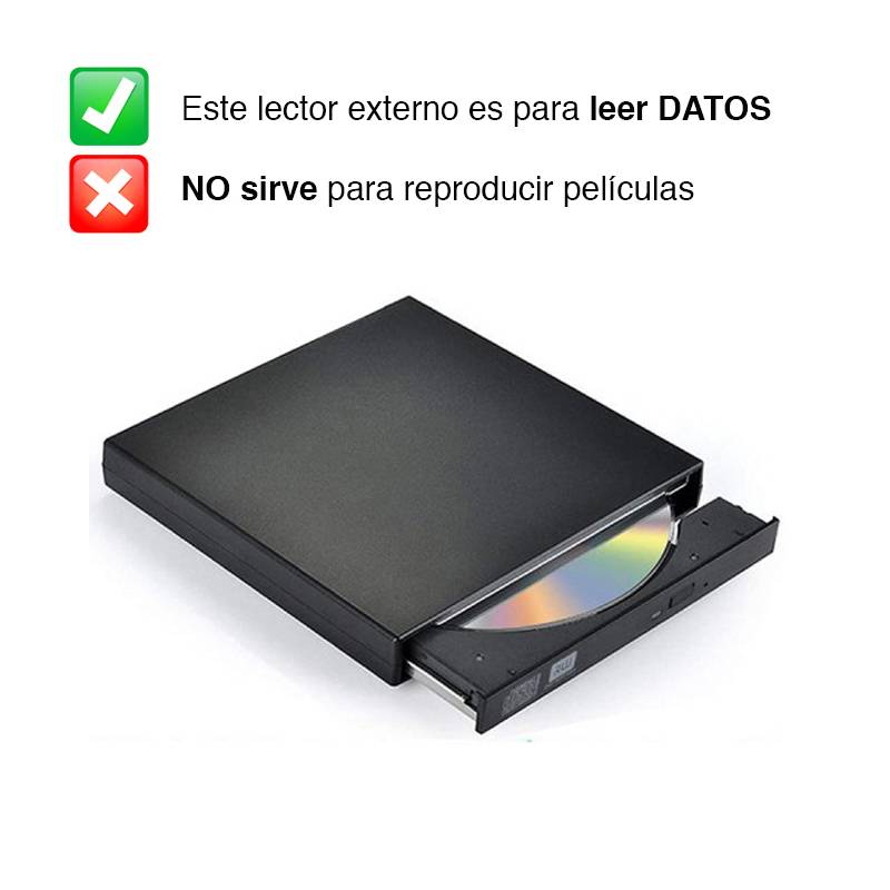 Ripley - LECTOR CD DVD EXTERNO USB 2.0