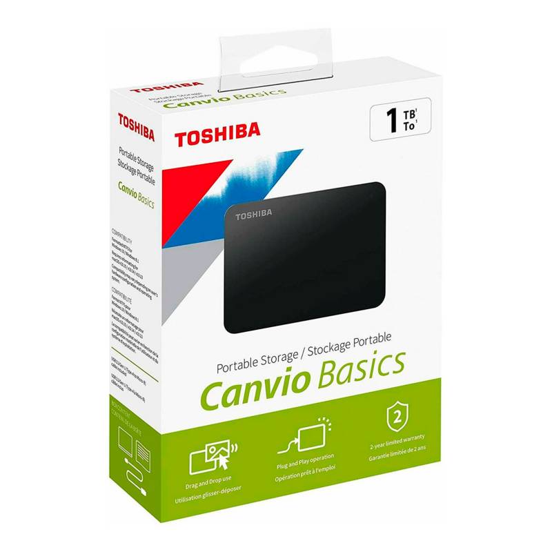TOSHIBA - Disco Duro Externo Toshiba 1tb Canvio Basics 3.2 - Lifemax