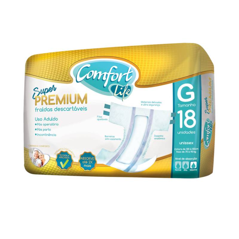 GENERICO - Pañal Comfort Life Super Premium Talla G