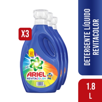 Comprar Detergente Líquido Ariel Revitacolor - 1.8Lt