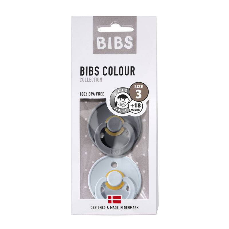 BIBS Chupete Bibs Colour 2 Unid - 18+ meses - Iron & Baby Blue