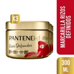 PANTENE - Pack 3 Mascarillas Pantene Pro-V Rizos Definidos 300ml