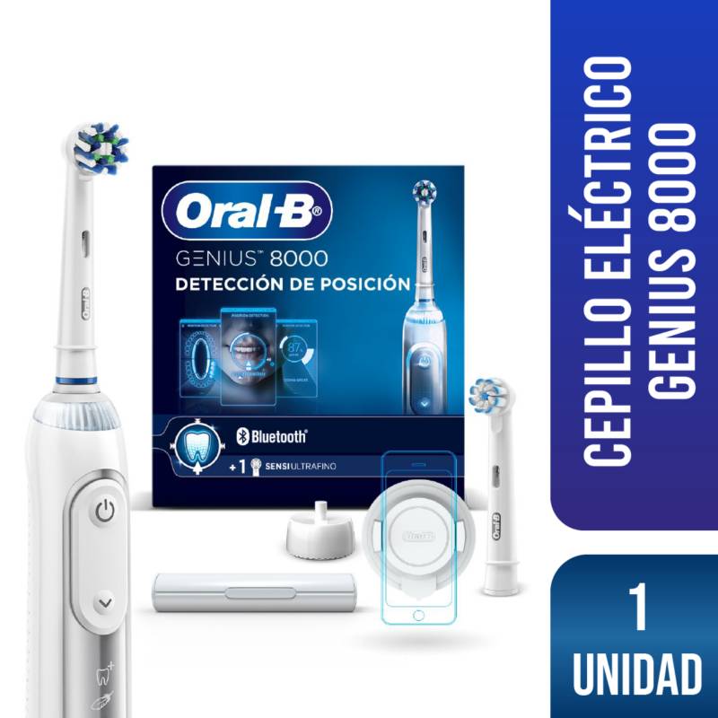 ORAL B - Cepillo Eléctrico Recargable Oral-B Genius 8000 + Cabezales