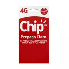 CLARO - Chip Prepago Claro 5 GB + 300 Min - Lifemax