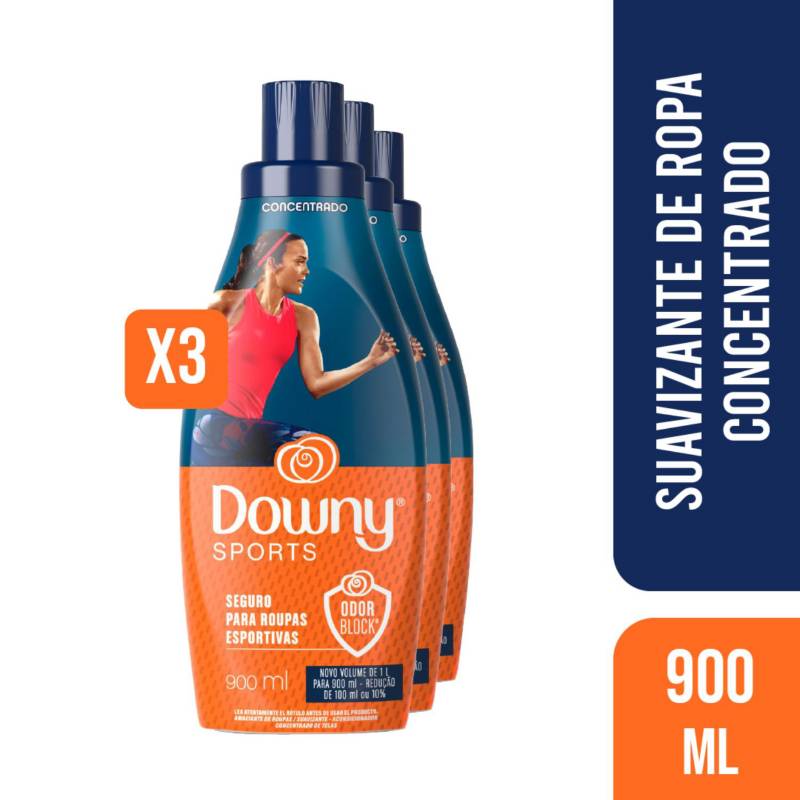 DOWNY Pack 3 Suavizantes De Ropa Downy Concentrado Sports 900ml |  