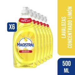 MAGISTRAL - Pack 6 Lavalozas Concentrado Magistral Ultra Limón 500ml