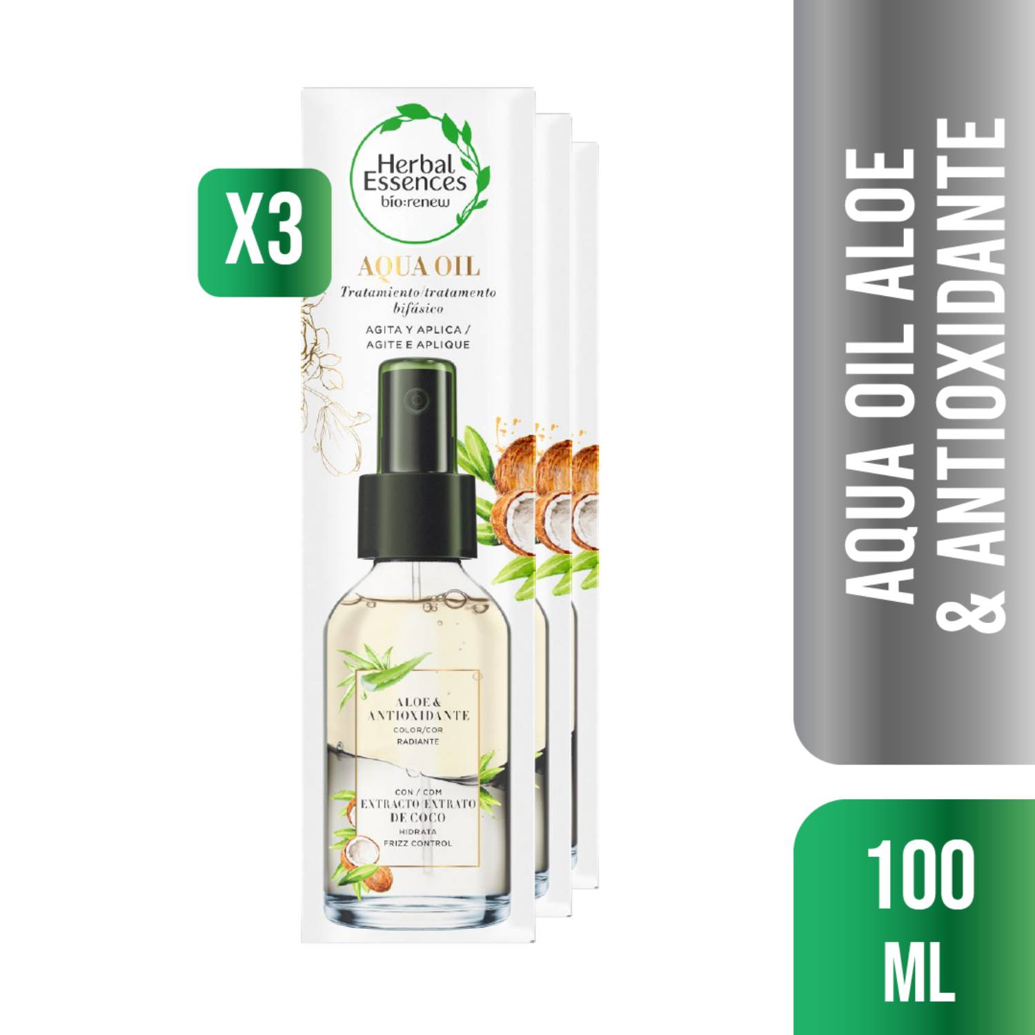 Tratamiento Herbal Essences BioRenew Coconut & Aloe 100 ml