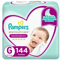 PAMPERS - Pañales Pampers Premium Care Talla G 144 Un