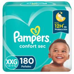 PAMPERS - Pañales Pampers Confort Sec Talla XXG 180 Un