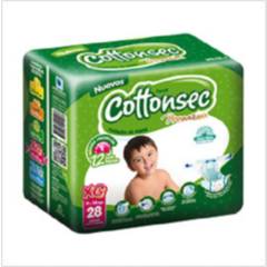 GENERICO - Pañal Infantil Cottonsec Premium Talla XG Paq c28 un
