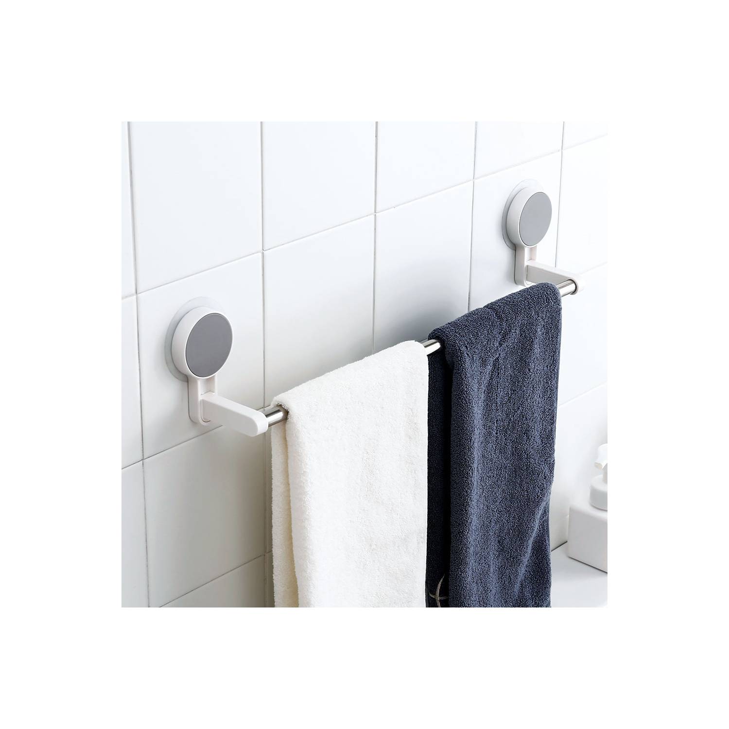 Barra de toalla Toalla de baño Colgador de ropa Toalla de montaje en pared  sin clavos Leyfeng Toallero