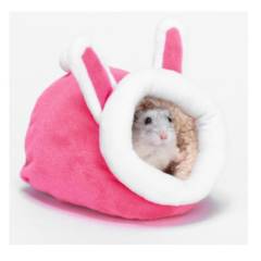 GENERICO - Cama Nido Para Hamster Ratita Roedor Color Rosado