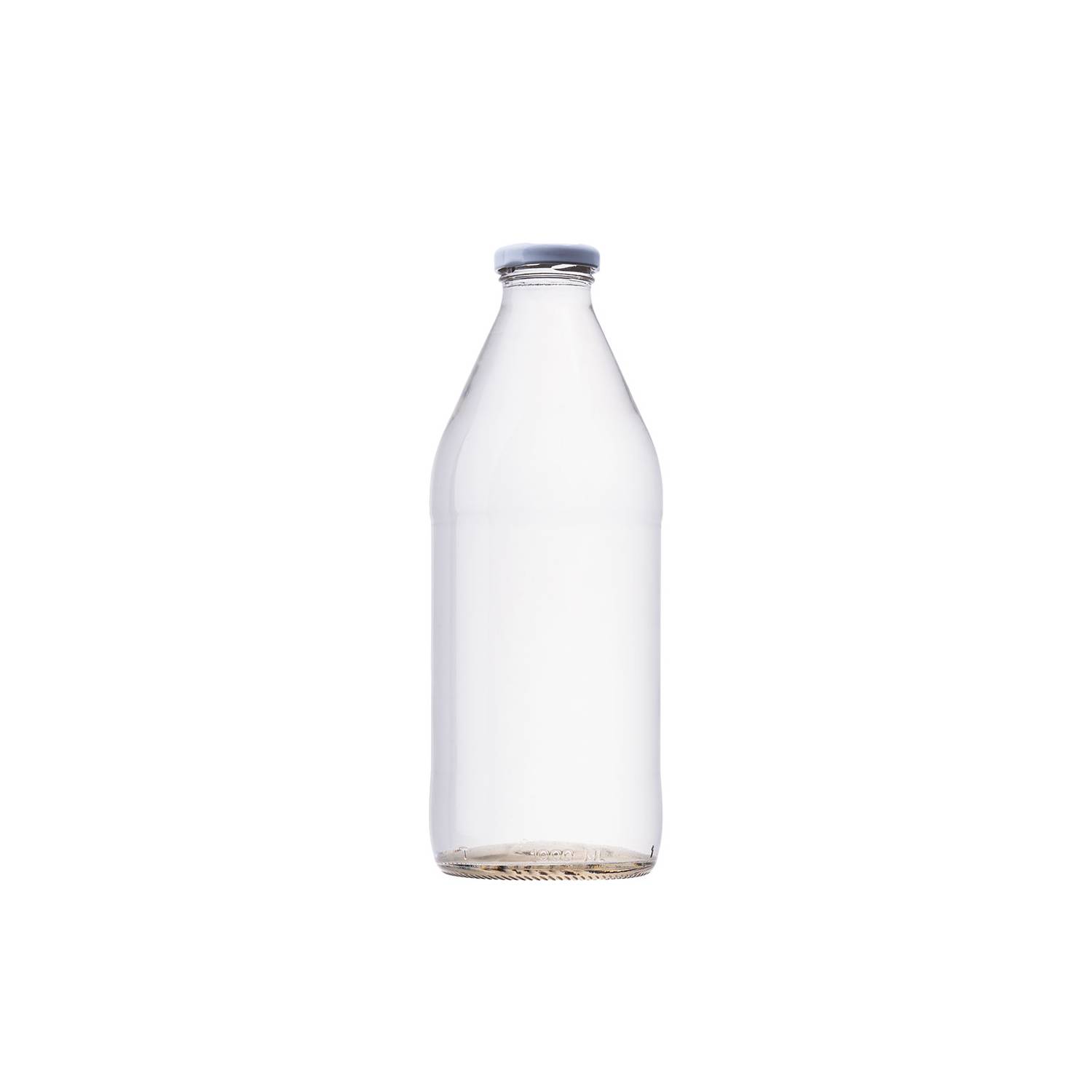 GENERICO Botella de Vidrio Lechera 1 litro (1.000cc) - Pack de 22 unidades  con tapa
